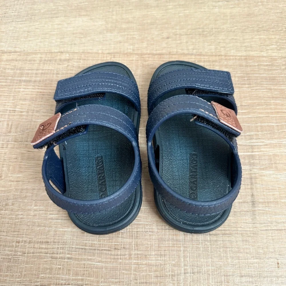 Navy Blue Kids Sandals with Adjustable Straps